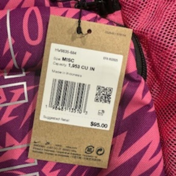 Nike Elite Pink Design Athletic Backpack - Picture 3 of 4